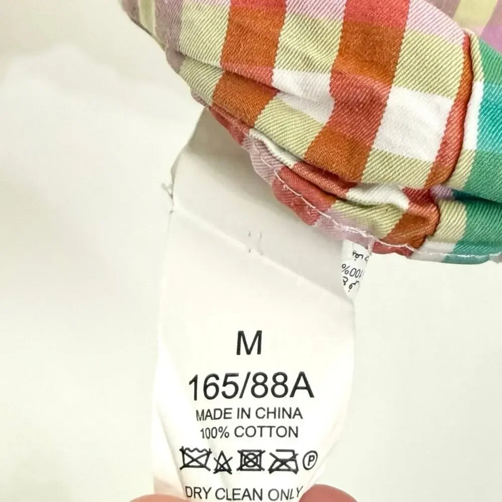 Kate Spade Rainbow Plaid Top